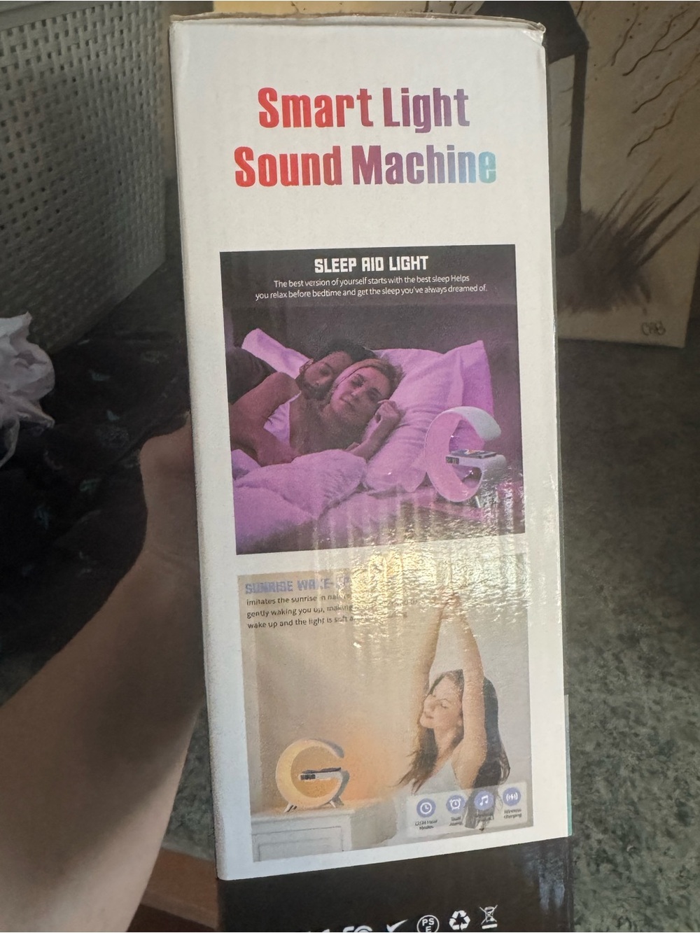 NIB Smart Light Sound Machine - White LED Ambient Clock - Picture 3 of 4